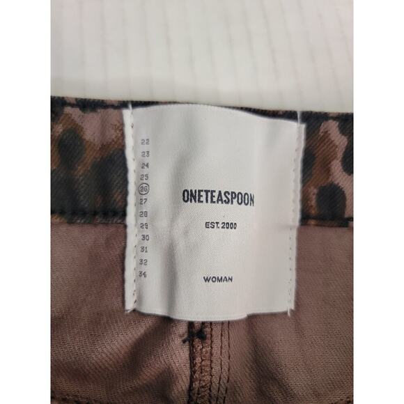 Free People One Teaspoon Printed Sinners Jeans Sz 26 Harem Barrel Leopard Print - Picture 7 of 15